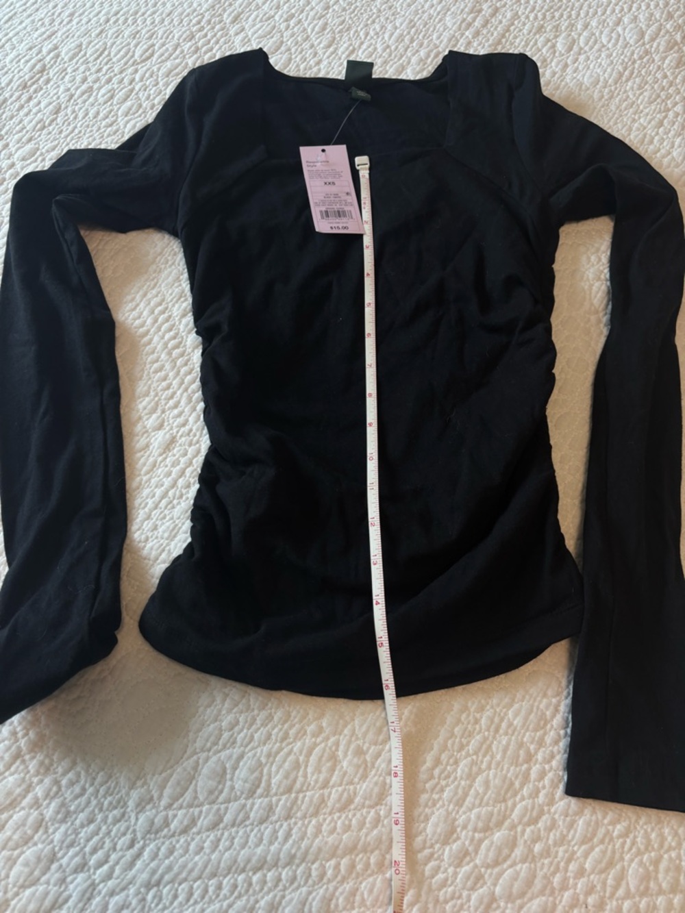 Black Long-Sleeve Women's Top - Classic Scoop Neck